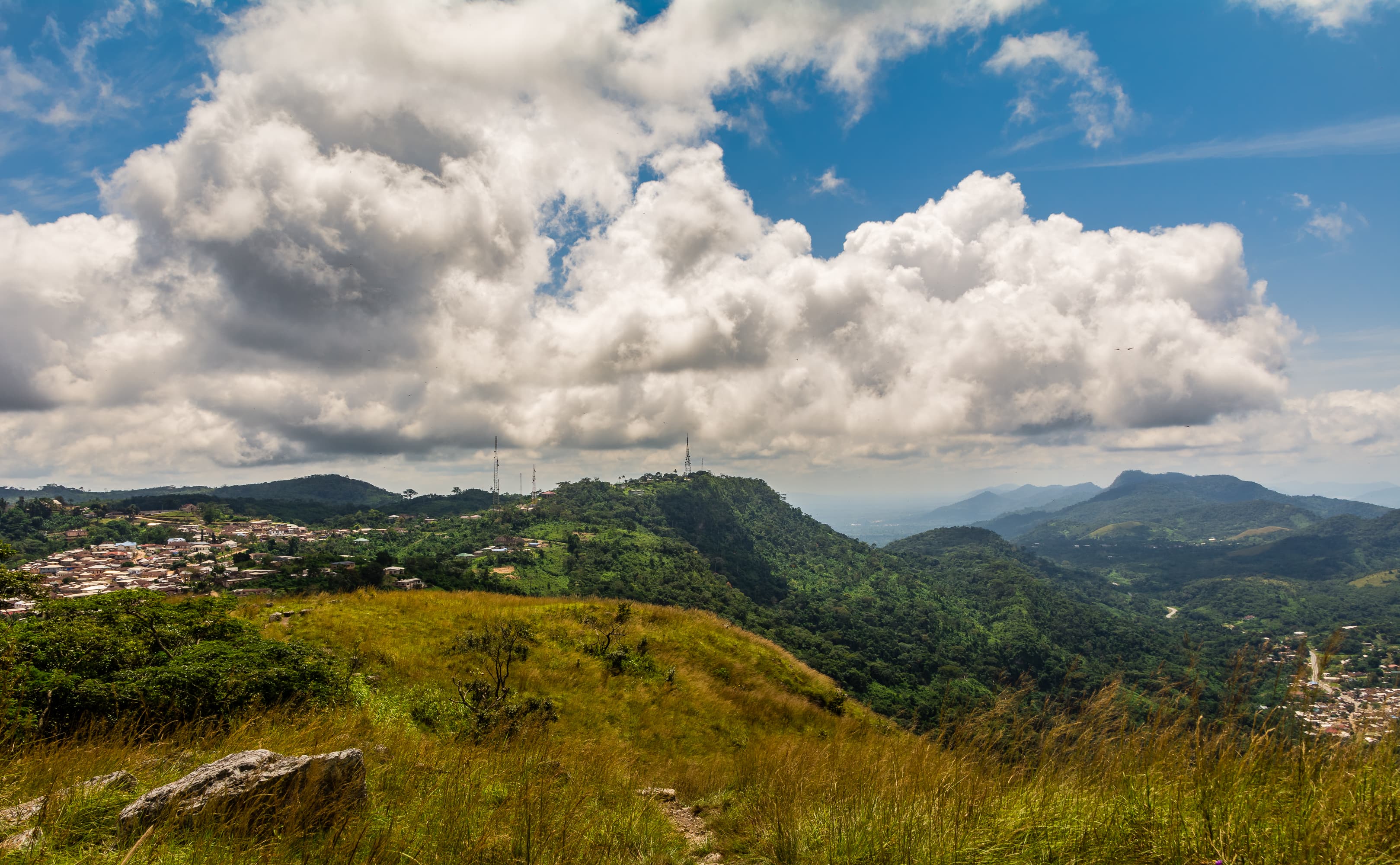 Highland view from Mount Gemi above Amedzofe, Volta