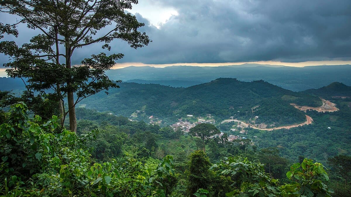 Misty Avatime hills in the Volta Region